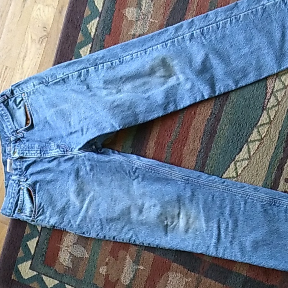 👖 Vintage Carhartt Flannel Lined Jeans Men's 34 X 30 UniSex - Picture 2 of 16